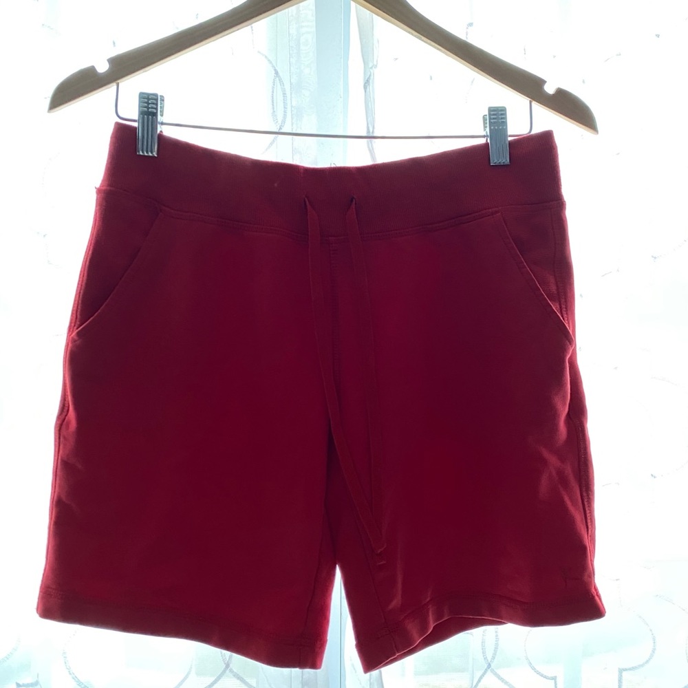 Red Midi Shorts